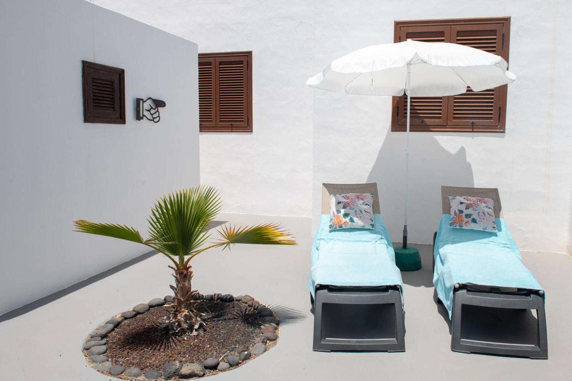Villa Blanca Nudist Place Charco del Palo Eksteriør billede